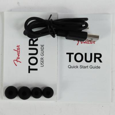 【中古】 Fender Audio フェンダー オーディオ TOUR-BLACK True-Wireless Earphones トゥルーワイヤレスイヤホン 付属品画像