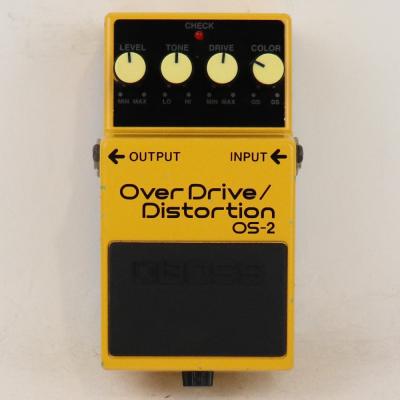 【中古】オーバードライブ ディストーション エフェクター BOSS OS-2 OverDrive Distortion ギターエフェクター 正面