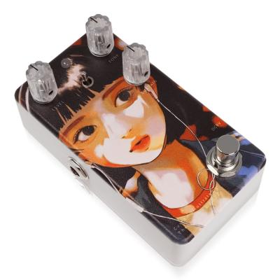 Animals Pedal アニマルズペダル Custom Illustrated IOFTDF might #01 Three Foxes Fuzz ファズ ギターエフェクター アングル画像