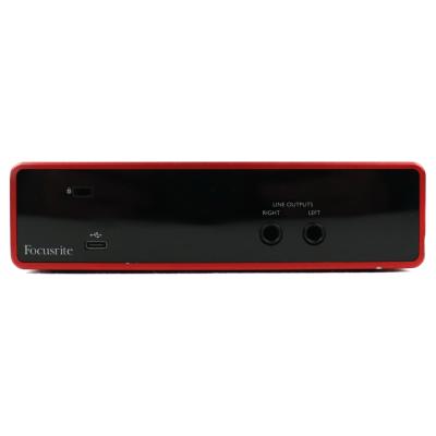 【中古】 Focusrite Scarlett 2i2 3rd Gen オーディオインターフェイス フォーカスライト 第3世代 本体画像 後