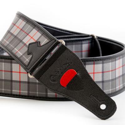 Righton! STRAPS ライトオンストラップ TARTAN GRS Grey ギターストラップ エンド部