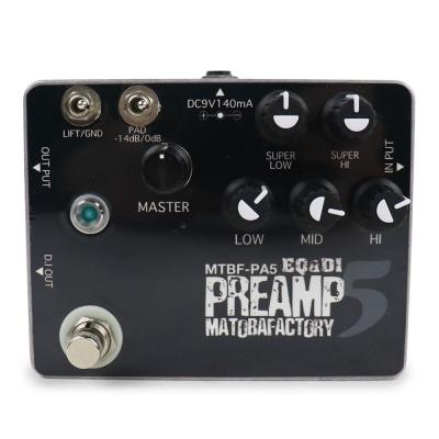 【中古】 MATOBA FACTORY MTBF-PA5 PREAMP EQ＆DI ベース用プリアンプ