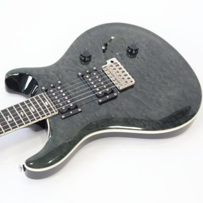 【中古】 PRS SE Custom 24 Quilt Gray Black 2023年製 エレキギター ボディトップ画像