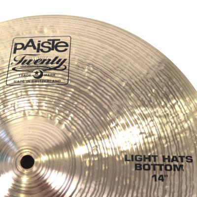 【中古】 PAiSTe Twenty HI-HAT TOP ＆ LIGHT HATS BOTTOM セット 14インチ ハイハットシンバル ボトムロゴ