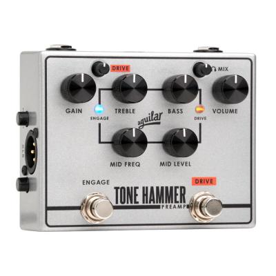 AGUILAR TONE HAMMER V2 プリアンプ DI ダイレクトボックス トーンハンマー アギュラー 斜めアングル画像