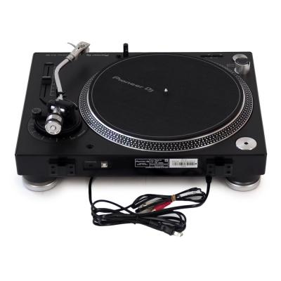 【中古】 Pioneer DJ PLX-500-K Black ターンテーブル レコードプレーヤー 背面