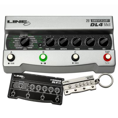 Line6 25th Anniversary DL4 MkII 限定カラー シルバー ディレイペダル 付属品画像