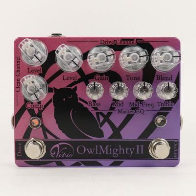 【中古】ベースプリアンプ エフェクター Vivie OwlMighty II オウルマイティー 正面