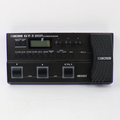 【中古】ボス マルチエフェクター BOSS GT-1 Guitar Effect Processor PSA-100S アダプター付き 正面