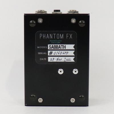 【中古】 Phantom fx SABBATH Black Gaze ファズ ディストーション ギターエフェクター 裏面