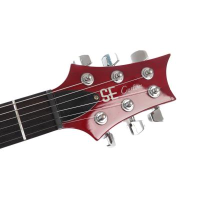 【中古】 PRS SE Custom 24 Scarlet Red 2015年製 エレキギター ヘッド画像