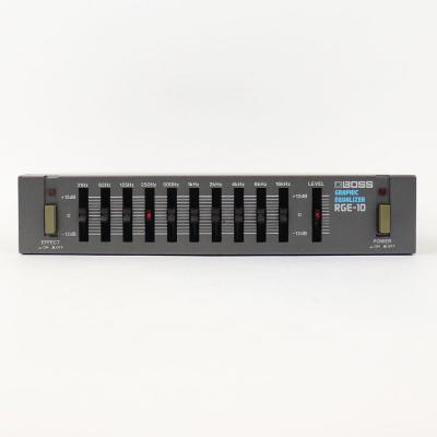 【中古】 グラフィックイコライザー ハーフラック BOSS RGE-10 GRAPHIC EQUALIZER グライコ 正面