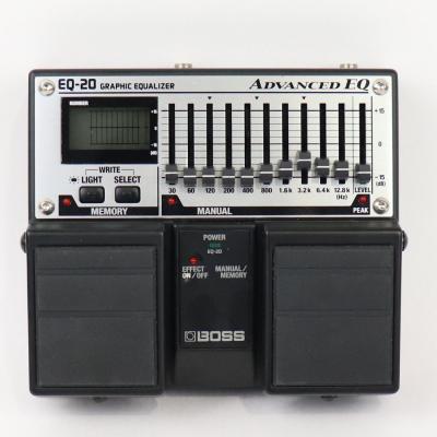 【中古】 イコライザー BOSS EQ-20 Graphic Equalizer ADVANCED EQ グラフィックイコライザー グライコ ギターエフェクター 正面