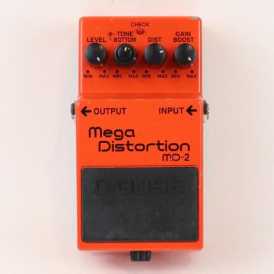 【中古】メガディストーション エフェクター BOSS MD-2 Mega Distortion ギターエフェクター ディストーション 正面