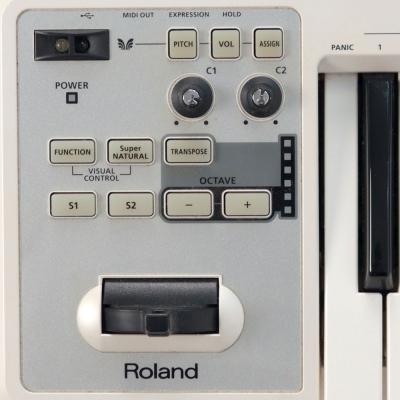 【中古】 ROLAND A-49 WH MIDIキーボードコントローラー コントロール部