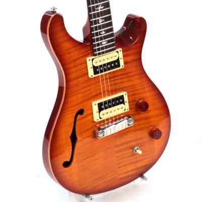 【中古】 PRS SE Custom SEMI-HOLLOW 2017年製 エレキギター 22フレット ストップテールブリッジ Paul Reed Smith 左サイド