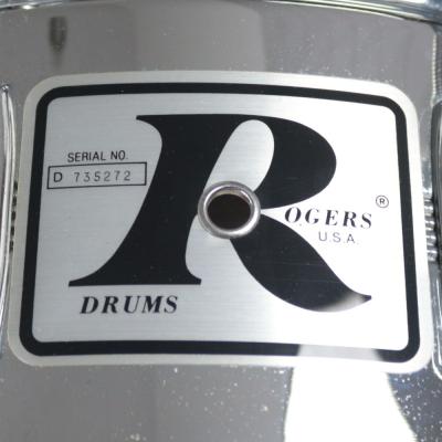 【中古】 Rogers ロジャース Dynasonic COB Chrome Over Brass shell 14x6.5 70s スネアドラム ロゴ