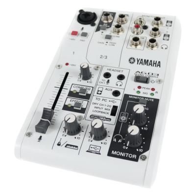 【中古】 ミキサー ヤマハ YAMAHA AG03 W ライブストリーミングミキサー ホワイト