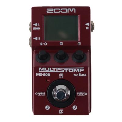 【中古】 ベース用 マルチエフェクター ZOOM MultiStomp MS-60B ズーム ベースエフェクター 正面