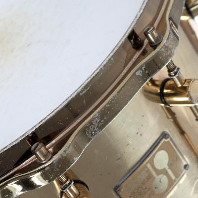 【中古】 Sonor SY1407MS Signature Symphony Brass Horst Link 14×7.25 スネアドラム サビあり