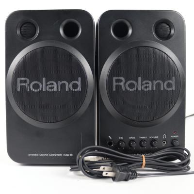 【中古】 モニタースピーカー ROLAND MA-8 ペア マイク入力対応