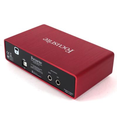 【中古】 オーディオインターフェイス Focusrite Scarlett 2i2 2nd GEN フォーカスライト スカーレット2i2 第2世代 左サイド