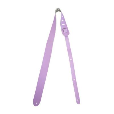 KIWAYA STP-VL パステルカラー バイオレット 本革ウクレレストラップ キワヤ 皮製 本皮 革製