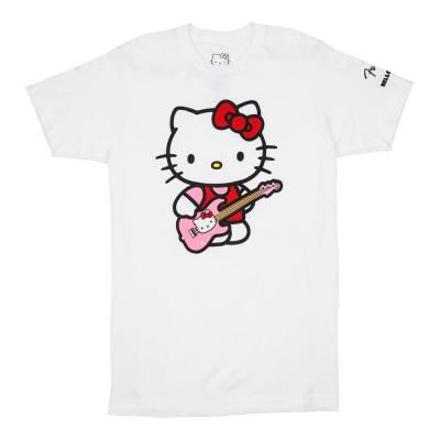 Fender フェンダー Hello Kitty White Sleeve Hit Logo Tee Sサイズ 半袖 Tシャツ