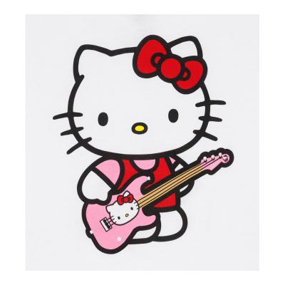Fender フェンダー Hello Kitty White Sleeve Hit Logo Tee Sサイズ 半袖 Tシャツ 前面にキティちゃんのプリント