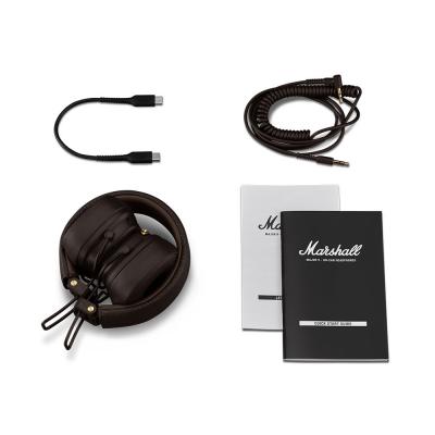 MARSHALL マーシャル Major V Brown Bluetooth 5.3 ワイヤレスヘッドホン 製品内容