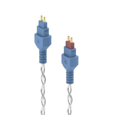 DEKONI AUDIO デコニオーディオ Ensemble Cables Y-Split HD600 シルバー CBZ-Y-TW-600 モジュラーヘッドフォンケーブル プラグ先端