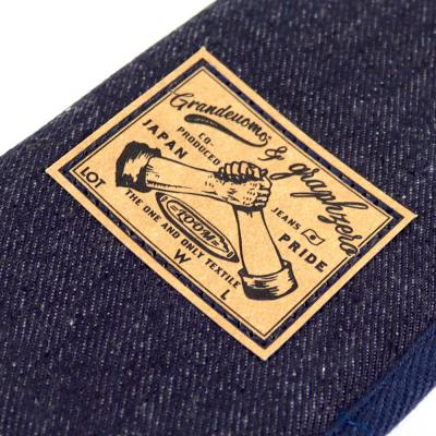 スティックケース Grande uomo グランデウオモ 左綾織(ひだりあやおり) デニム ドラム スティックバック パッチ