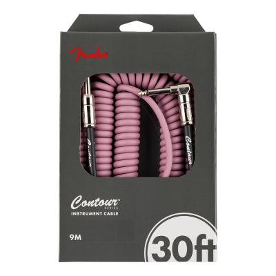 Fender フェンダー Contour 30ft(約9m) Coiled Cable Burgundy Mist カールコード ギターケーブル パッケージ