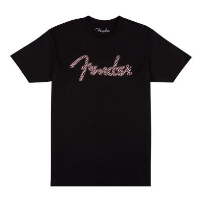 Fender フェンダー Spaghetti Logo Wavy Checker Tee Pink Checker Sサイズ Tシャツ 半袖