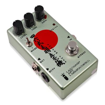 Lastgasp Art Laboratories ラストガスプアートラボラトリーズ LALFX-46 四六式毛羽立歪機 ファズ ギターエフェクター 斜めアングル画像