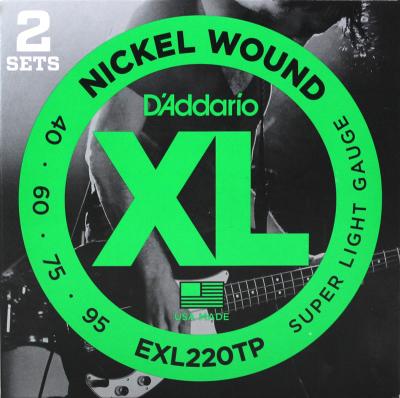 D'Addario EXL220TP/Super Light 2セットパック ベース弦