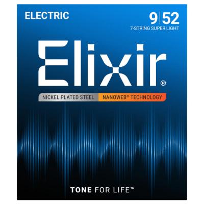 ELIXIR 12007 NANOWEB SuperLight 09-52 7弦エレキギター弦