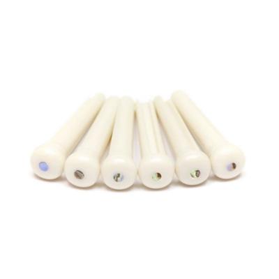 GRAPH TECH PP-1182-00 TUSQ BRIDGE PINS MARTIN 2MM WHT/PAUA DOT ブリッジピン