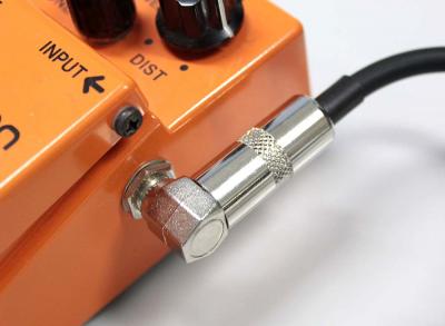 Silk Road LG104-0.15M BK ギターパッチケーブル 15cm LLプラグ 接続部拡大画像