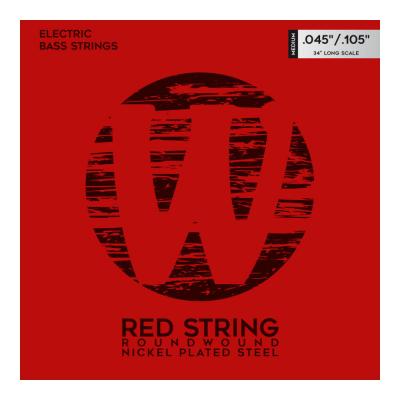 WARWICK 46200 RED nickel 4-string Set M 045-105 ベース弦