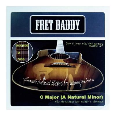 Fret Daddy スケール教則シール メジャースケール(Cスケール)エレキ/アコースティックギター用