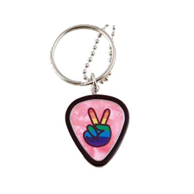 PICK WORLD Pick-Lace Frame PWPH12 V Sign Pink ピックホルダー・ネックレス