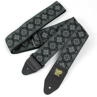 ERNIE BALL ＃4093 Jacquard Straps Regal Black ギターストラップ