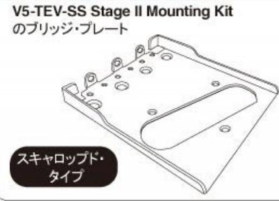 スキャロップド・タイプのブリッジ・プレートを組み合わせたモデルです。