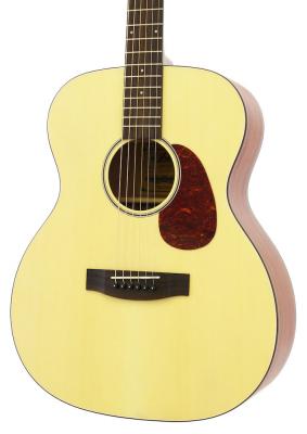 ARIA Aria-101 Auditorium MTN アコースティックギター 全体を艶消し塗装で仕上げたアコースティックギターです。ボディ正面の画像。