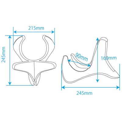 高さ:160mm
幅:215mm
奥行き:245mm