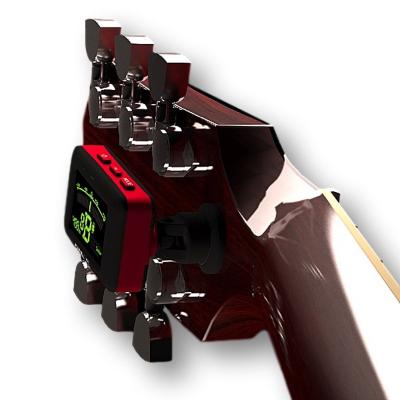 オーディエンスから見えないヘッドの裏側にチューナーを隠すことが出来る