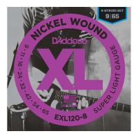 D'Addario EXL120-8 8弦エレキギター弦×3セット