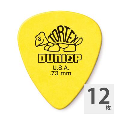 JIM DUNLOP 418R TORTEX STD YE 0.73mm ギターピック×12枚