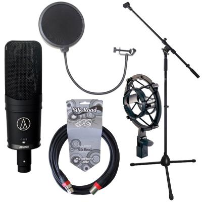 AUDIO-TECHNICA AT4050 コンデンサーマイク マイクスタンド ケーブル ポップフィルター 4点セット